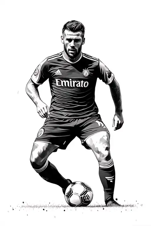 David beckham freekick tattoo design idea