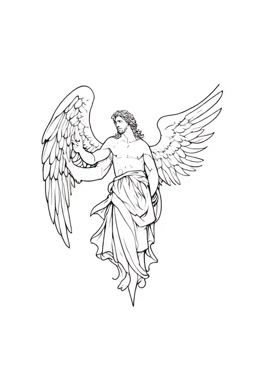 st Michael archangel tattoo design idea