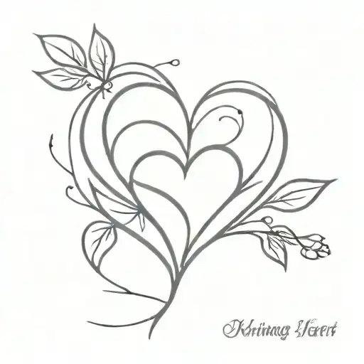 Healing heart tattoo design idea