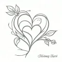 Healing heart tattoo design idea