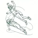 Skydiving tattoo design idea