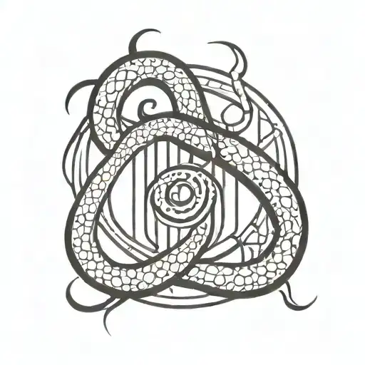 gemini with the i's in word involving the gemini symbol and snakes tattoo design idea