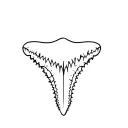 Shark Tooth tattoo design idea