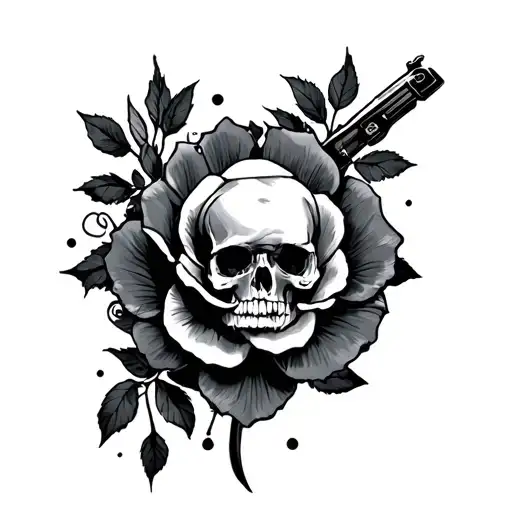 Guns and Roses tattoo design idea
