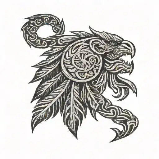 Albanian and Samoan tattoo design idea