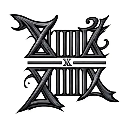 2004 Roman Numerals tattoo design idea
