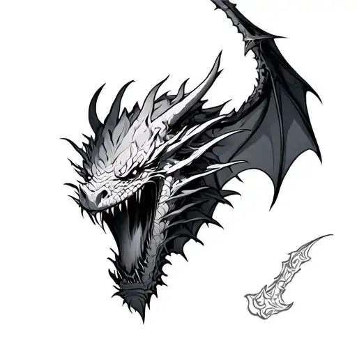 Dragon Slayer berserk tattoo design idea