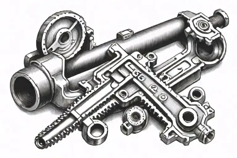 pipe wrench   tattoo design idea