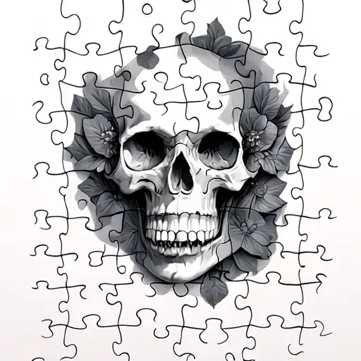 Jigsaw Puzzle tattoo design idea