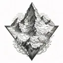 matterhorn mountain no background tattoo design idea