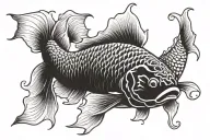 carp koi fish tattoo design idea
