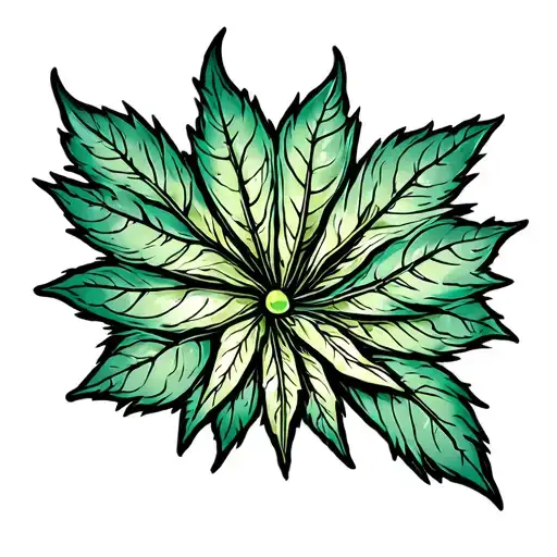 "Aarti" Leaf tattoo design idea