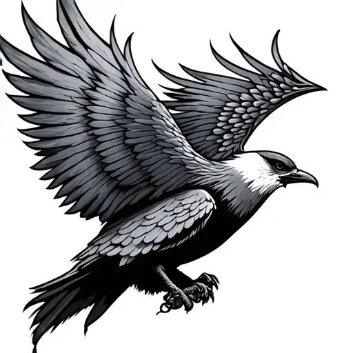 Thunderbird tattoo design idea
