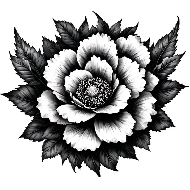 Slut, flower, long, lower back tattoo design idea