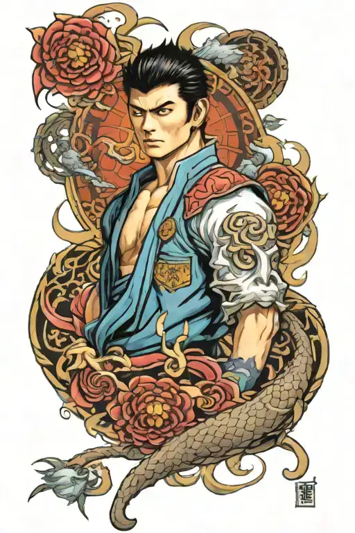 Ryo Shenmue tattoo design idea