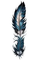 Feather tattoo design idea