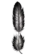 Feather tattoo design idea