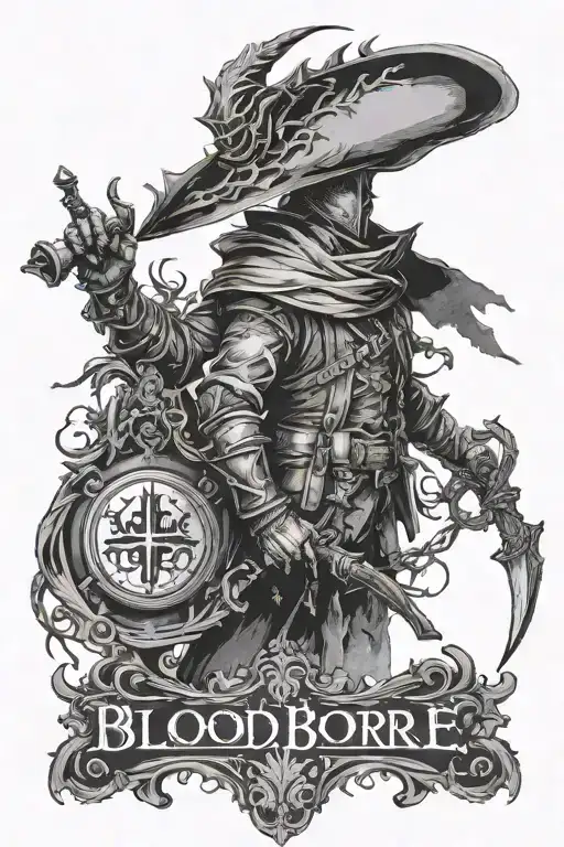 Bloodborne hunters mark tattoo design idea