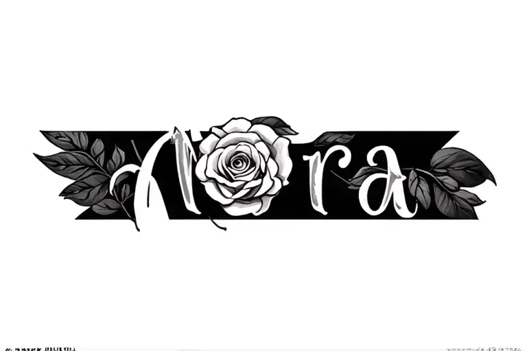 the name Nora and something to represent light tattoo design idea