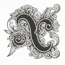 initials S C J C S tattoo design idea