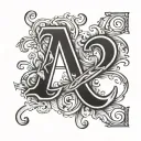 initials S C J C S tattoo design idea