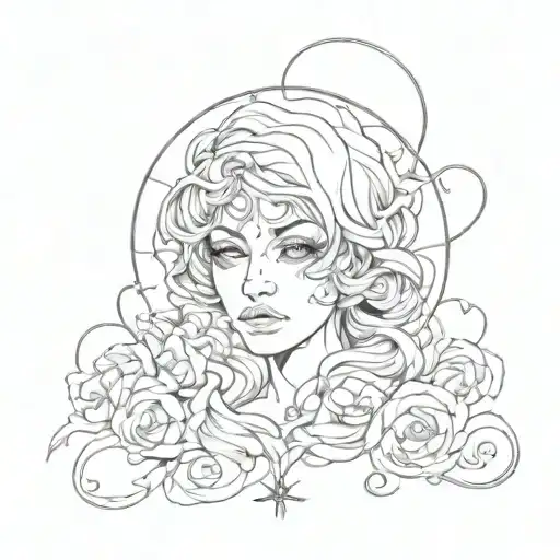 are love forever lost my head tattoo design idea