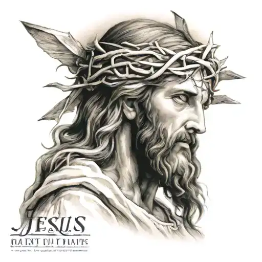 Jesus tattoo design idea