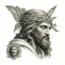 Jesus tattoo design idea