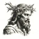 Jesus tattoo design idea