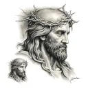 Jesus tattoo design idea