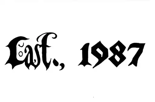 "East. 1987" tattoo design idea