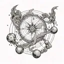 tattoo design of the date 8/11 floating in a Capricorn constellation map. And make it clean simple black lines and it’s  tattoo design idea