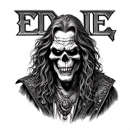 eddie iron maiden tattoo design idea
