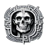 Labyrinth tattoo design idea