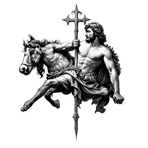 Saint Christopher tattoo design idea