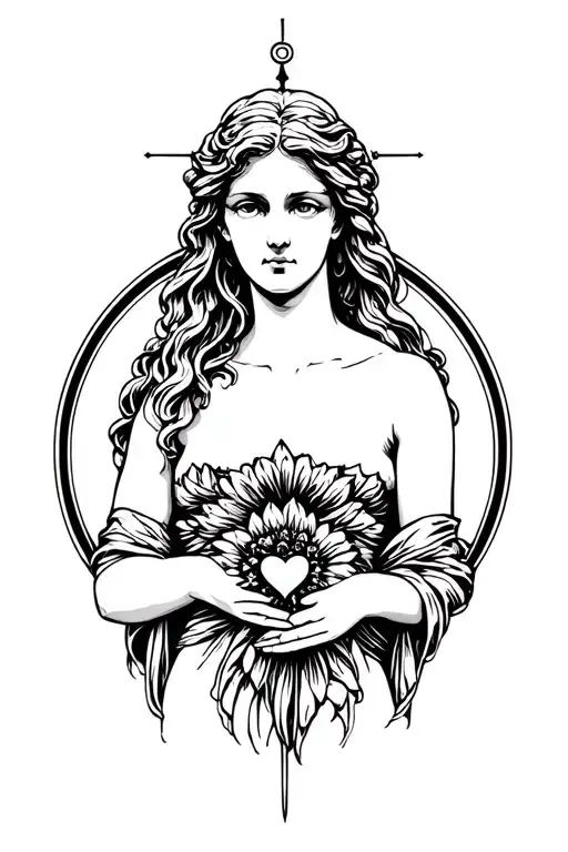 Aphrodite the goddess of love tattoo tattoo design idea