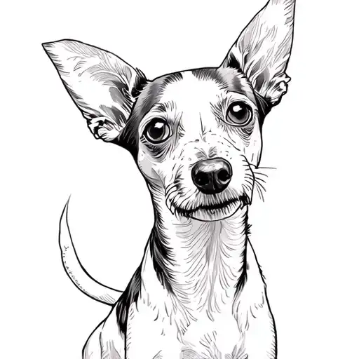 "Kartuffel" Pinscher Jack Russell Terrier tattoo design idea
