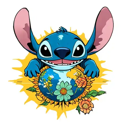 Stich,Earthmen,Brother tattoo design idea