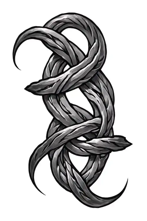 witchs knot design incorporating elements tattoo design idea