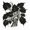Poison Tree tattoo design idea