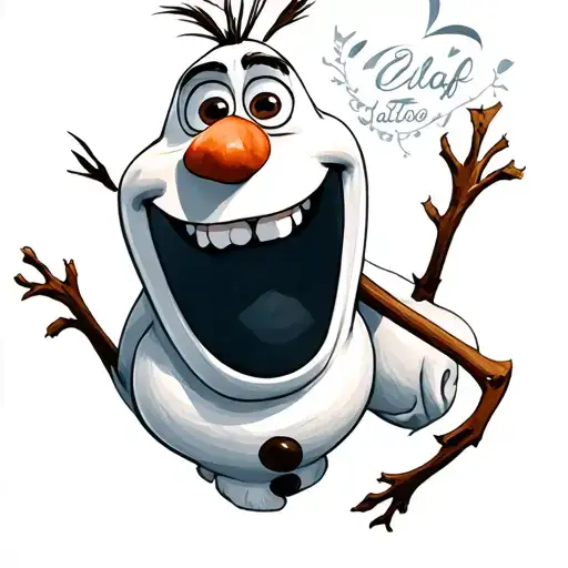 Olaf tattoo design idea