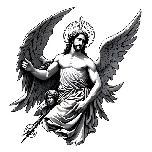 Saint Michael tattoo design idea