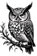 owl,mandala tattoo design idea