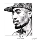 tupac shakur tattoo design idea