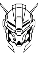 Gundam face tattoo design idea