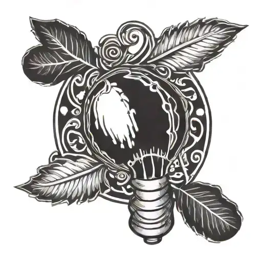 Scratch maraca tattoo design idea