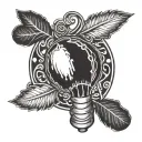 Scratch maraca tattoo design idea