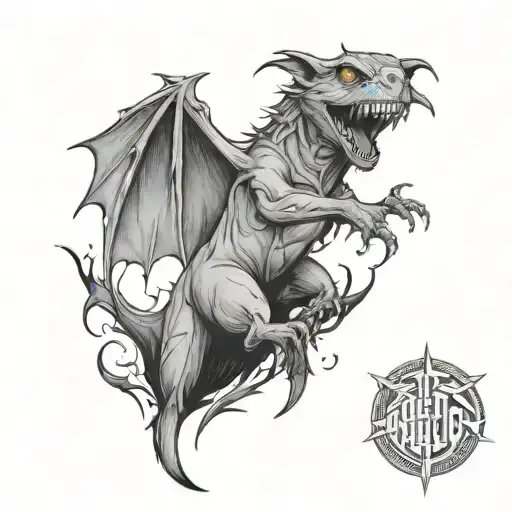 tattoo based on meat loaf bat out of hell tattoo design idea