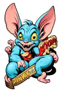 pinky and the brain intertwined tattoo design idea