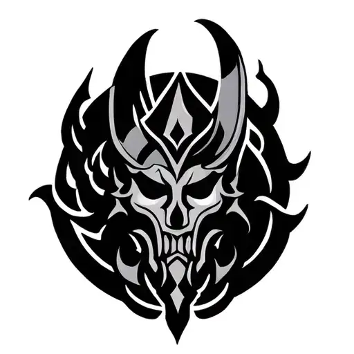 vajra and trishul trident tattoo design idea